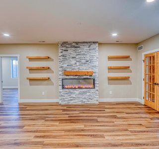 Basement Indoor Fireplace Installation