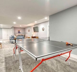 Basement Renovation with Table Tennis Installation