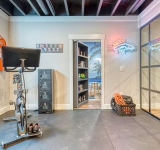 Basement with Gym Remodeling